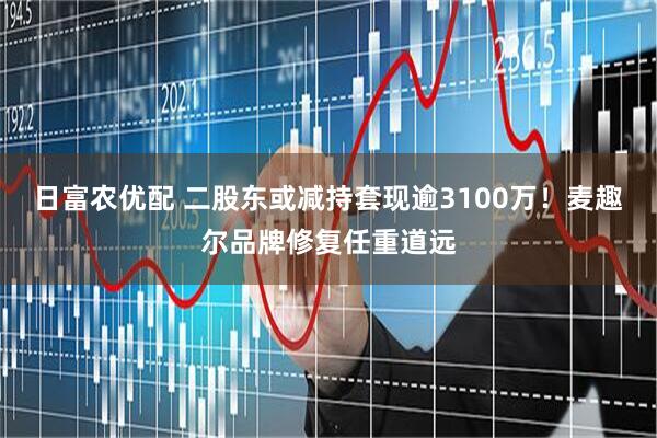 日富农优配 二股东或减持套现逾3100万！麦趣尔品牌修复任重道远