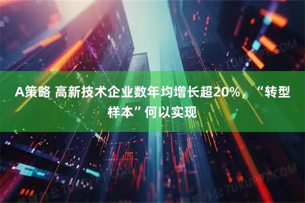 A策略 高新技术企业数年均增长超20%，“转型样本”何以实现